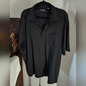 Roundtree & Yorke Black Polo Shirt Like New 2XL
